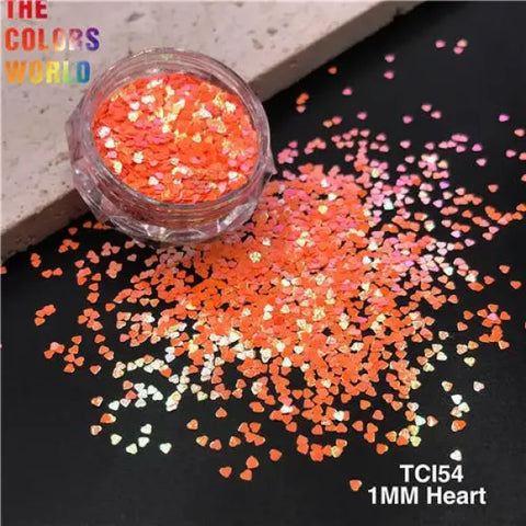 TCOWO Heart Shape Nail Glitter for Women’s Fashion and Beauty Products - TCI54 50g