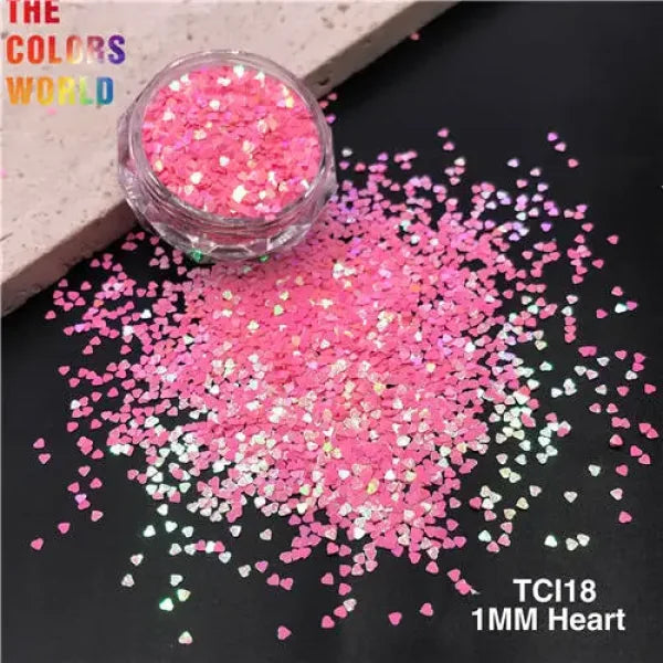 TCOWO Heart Shape Nail Glitter for Women’s Fashion and Beauty Products - TCI18 50g