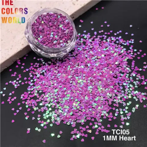 TCOWO Heart Shape Nail Glitter for Women’s Fashion and Beauty Products - TCI05 200g