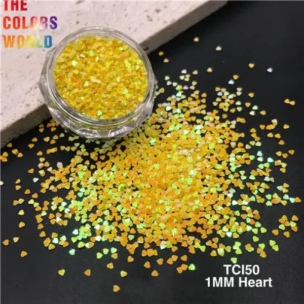 TCOWO Heart Shape Nail Glitter for Women’s Fashion and Beauty Products - TCI50 50g