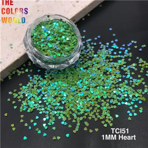 TCOWO Heart Shape Nail Glitter for Women’s Fashion and Beauty Products - TCI51 200g