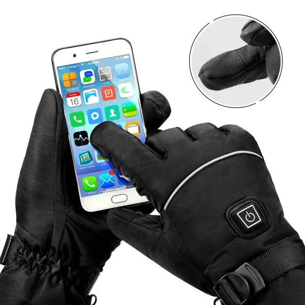 Heated Motorcycle Gloves – Winter Warm Waterproof Gloves Rechargeable Thermal Moto Gloves