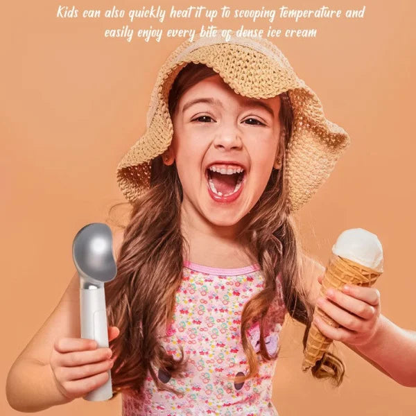 Heating Constant Temperature Ice Cream Scoop Charging Heating Stainless Steel - Himpall