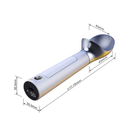 Heating Constant Temperature Ice Cream Scoop Charging Heating Stainless Steel - Himpall