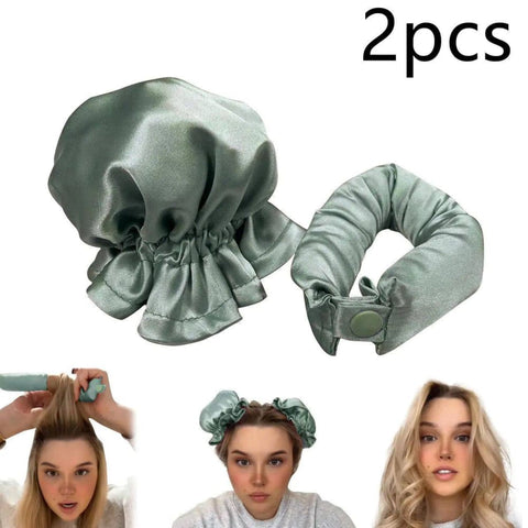 Heatless Curls - Olive Green 2pcs