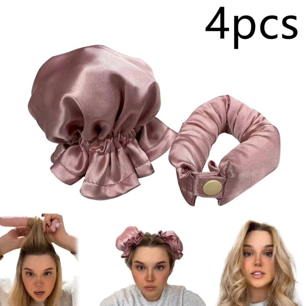 Heatless Curls - Pink 4pcs