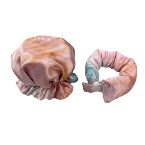 Heatless Curls - Tie dyed orange