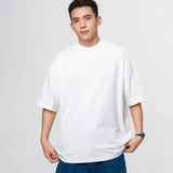 Men’s Premium Heavyweight Cotton T-Shirt – 425g Durable Everyday Basic Tee