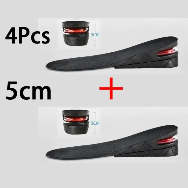 Height Increase Insoles – Invisible Adjustable Air Cushion Shoe Inserts Variable Height Foot Pads - Height 5CM-4Pcs