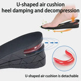 Height Increase Insoles – Invisible Adjustable Air Cushion Shoe Inserts Variable Height Foot Pads