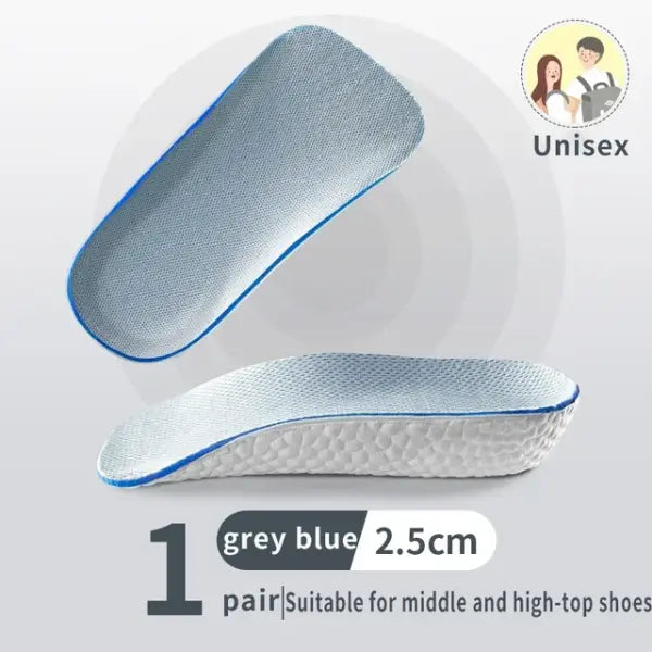 Height Increase Memory Foam Insoles 1.5-3.5CM Invisible Heel Lift - Height 2.5cm