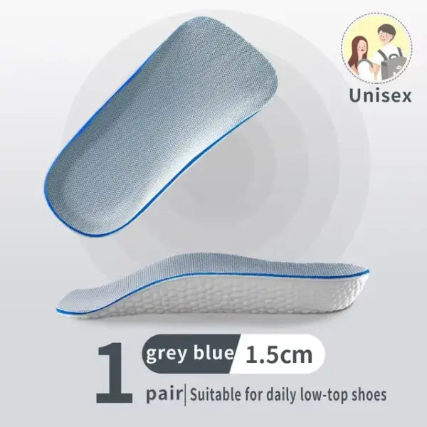 Height Increase Memory Foam Insoles 1.5-3.5CM Invisible Heel Lift - Height 1.5cm