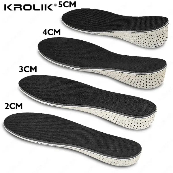 Height Increase Memory Foam Insoles 2-5cm – Breathable Sports Shoes Pad - 3CM