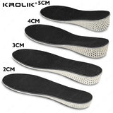 Height Increase Memory Foam Insoles 2-5cm – Breathable Sports Shoes Pad - 3CM