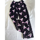 Hello Kitty Flannel Pajama Pants Anime Cartoon Sanrio Home Pants Kuromi Couple Home Sleepwear Trousers Leisure Home