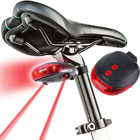 High Brightness Bicycle LED Lights for Enhanced Visibility and Safety - Red Tail Light