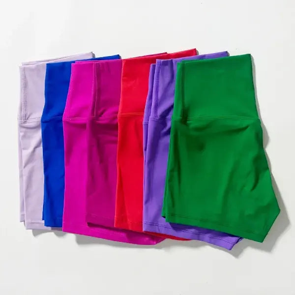 High Elastic Women Sports Shorts Slim Fit Butt Lift Yoga Biker Shorts