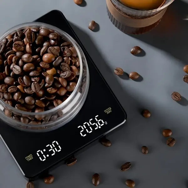 High-precision Electronic Coffee Scale with Waterproof Pad LED Display USB Timing Professional Home Coffee Accessories