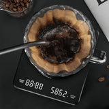 High-precision Electronic Coffee Scale with Waterproof Pad LED Display USB Timing Professional Home Coffee Accessories