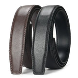 Genuine Leather Ratchet Belt Adjustable Automatic Buckle Precision Fit
