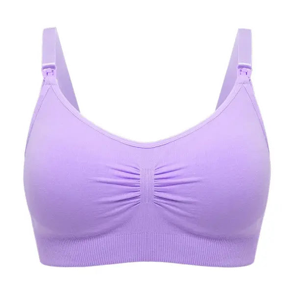 High Quality Plus Size Nursing Bra Breathable Women Breastfeeding Underwear Seamless Maternity Bra Push Up - Light