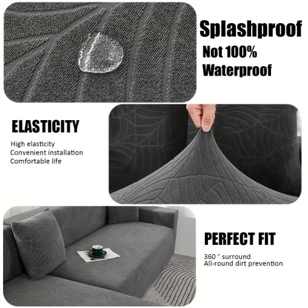 High-Quality Thick Jacquard Sofa Cushion Cover - Anti-Slip & Anti-Dust Elastic Cover