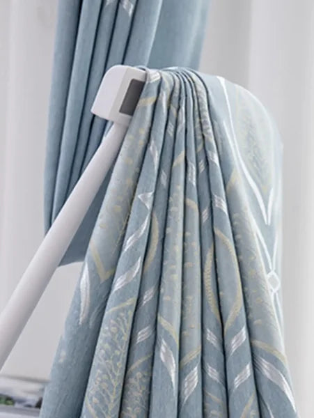 High Shading Blue Polyester Blackout Curtains - Modern Luxury Window Blinds