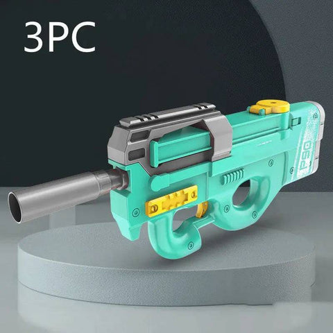 High-Tech Water Gun - Best Electric Water Gun for Summer Fun - Green 3PC / USB