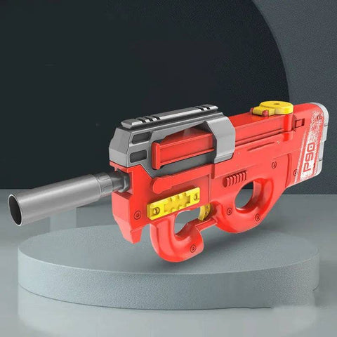 High-Tech Water Gun - Best Electric Water Gun for Summer Fun - Red / USB