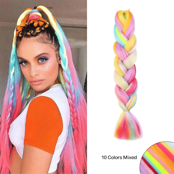 JIAMEISI High Temperature Fiber Hair Care Item for Women’s Fashion - Mix4 / 24inches / 1Pcs/Lot