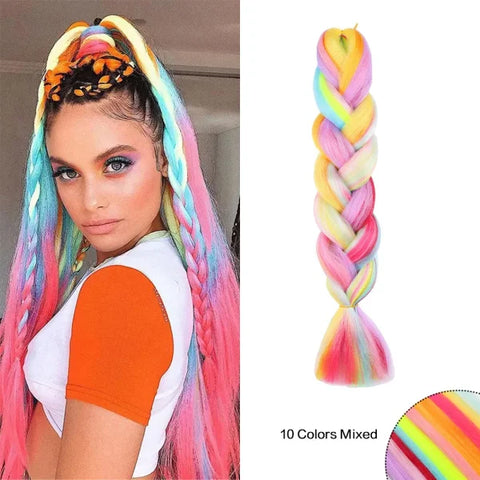 JIAMEISI High Temperature Fiber Hair Care Item for Women’s Fashion - Mix4 / 24inches / 1Pcs/Lot