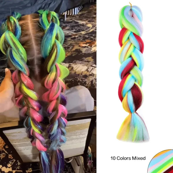 JIAMEISI High Temperature Fiber Hair Care Item for Women’s Fashion - Mix6 / 24inches / 1Pcs/Lot
