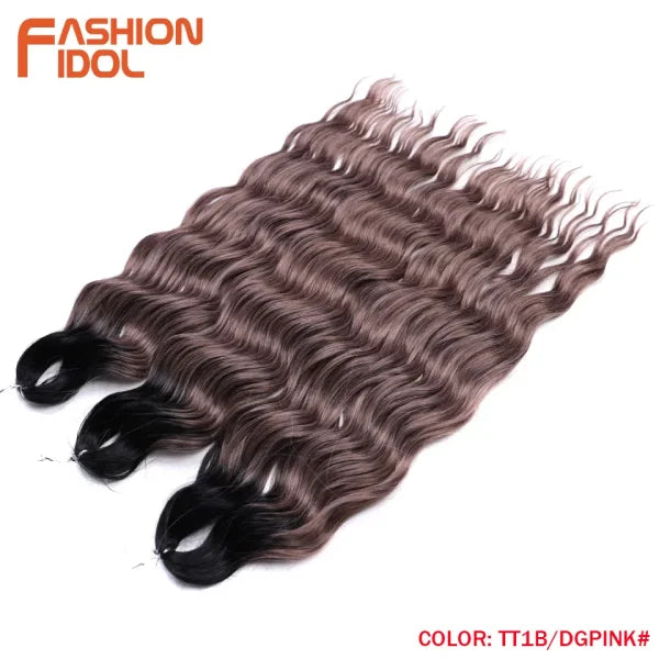 High Temperature Fiber Ombre Hair Extensions by FASHION IDOL - Himpall