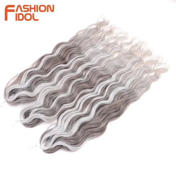 High Temperature Fiber Ombre Hair Extensions by FASHION IDOL - Himpall