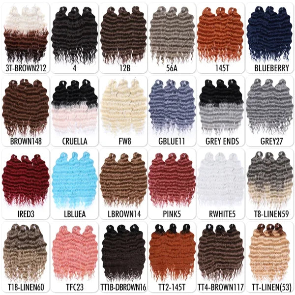 High Temperature Fiber Ombre Hair Extensions by FASHION IDOL - Himpall