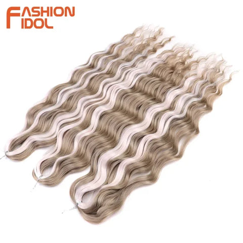 High Temperature Fiber Ombre Hair Extensions by FASHION IDOL - Himpall