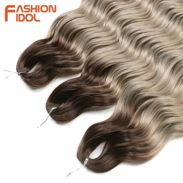 High Temperature Fiber Ombre Hair Extensions by FASHION IDOL - Himpall