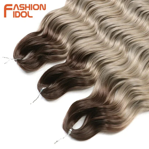 High Temperature Fiber Ombre Hair Extensions by FASHION IDOL - Himpall