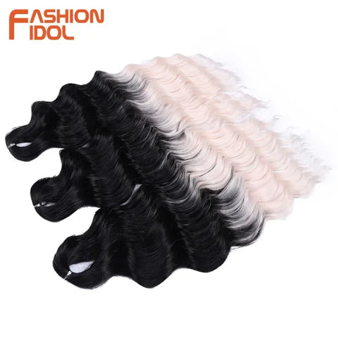 High Temperature Fiber Ombre Hair Extensions by FASHION IDOL - Himpall