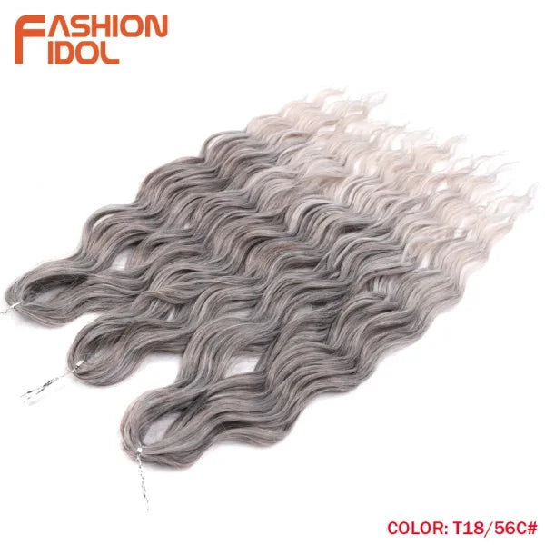High Temperature Fiber Ombre Hair Extensions by FASHION IDOL - Himpall