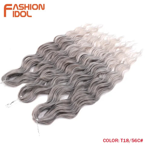 High Temperature Fiber Ombre Hair Extensions by FASHION IDOL - Himpall