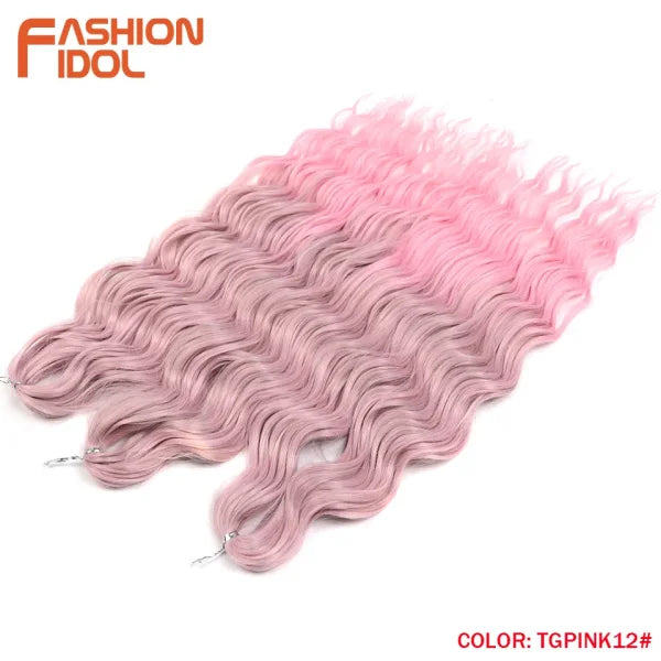 High Temperature Fiber Ombre Hair Extensions by FASHION IDOL - Himpall