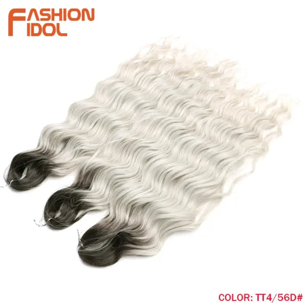 High Temperature Fiber Ombre Hair Extensions by FASHION IDOL - Himpall