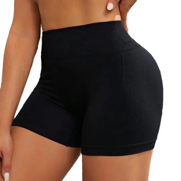 High Waist Cycling Yoga Shorts Mid Thigh Length Breathable Fitness Pants