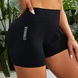 High Waist Cycling Yoga Shorts Mid Thigh Length Breathable Fitness Pants