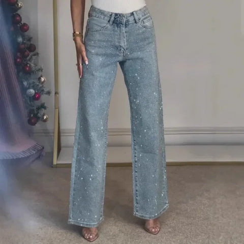 High Waist Diamond Mom Jeans – Women’s Vintage Y2K Street Pants - Himpall