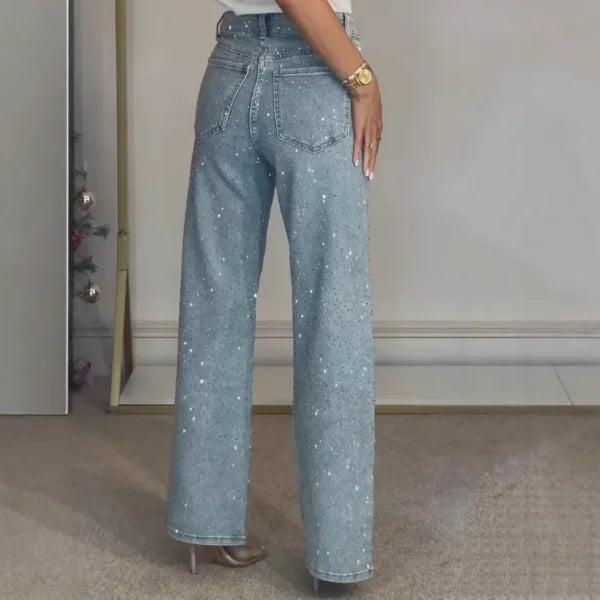 High Waist Diamond Mom Jeans – Women’s Vintage Y2K Street Pants - Himpall
