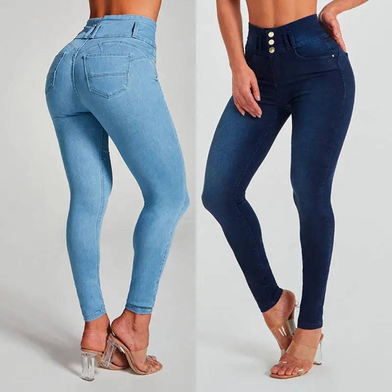 High Waist Jeans Women’s Skinny Trousers Tight Stretch Shaping And Hip Lifting Pants