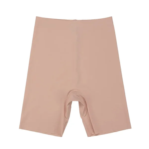 High Waist Seamless Girdle Panty – Tummy Control Long Shorts - Skin Beige / XL