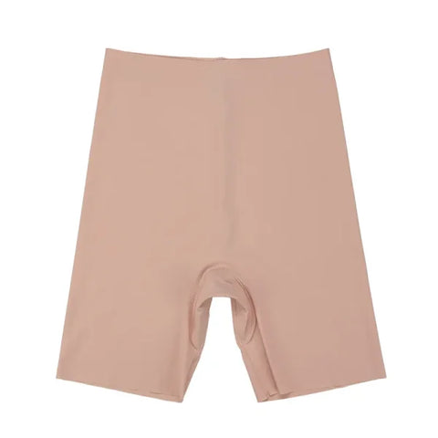 High Waist Seamless Girdle Panty – Tummy Control Long Shorts - Skin Beige / XL